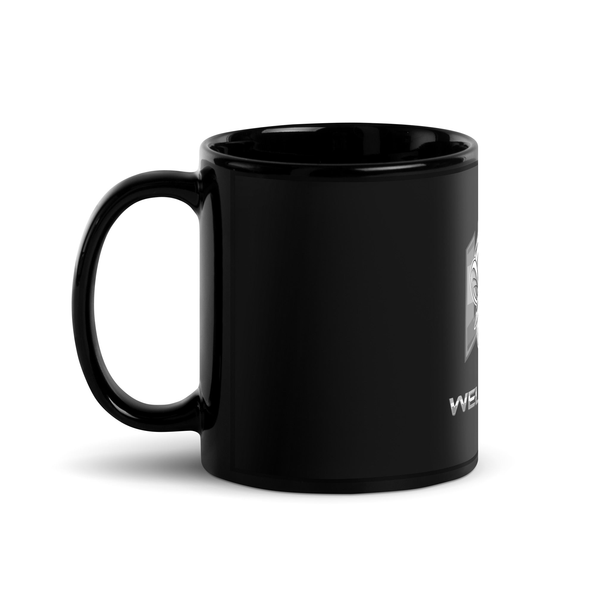 Svart blank mugg