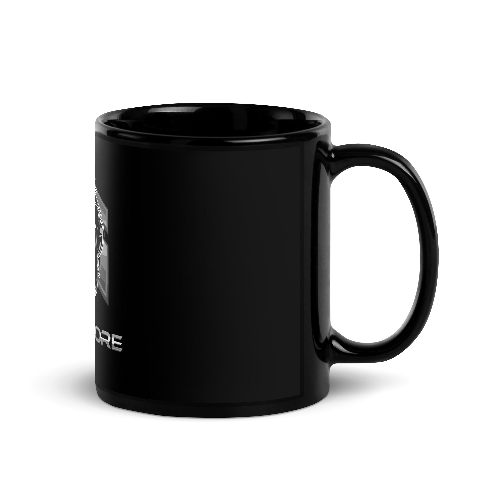 Svart blank mugg