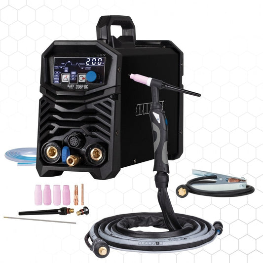 EasyTIG 206P DC paketti + TIG-poltin mini SPE 17 - 4m, TIG-hitsauskone – kuva 1/6