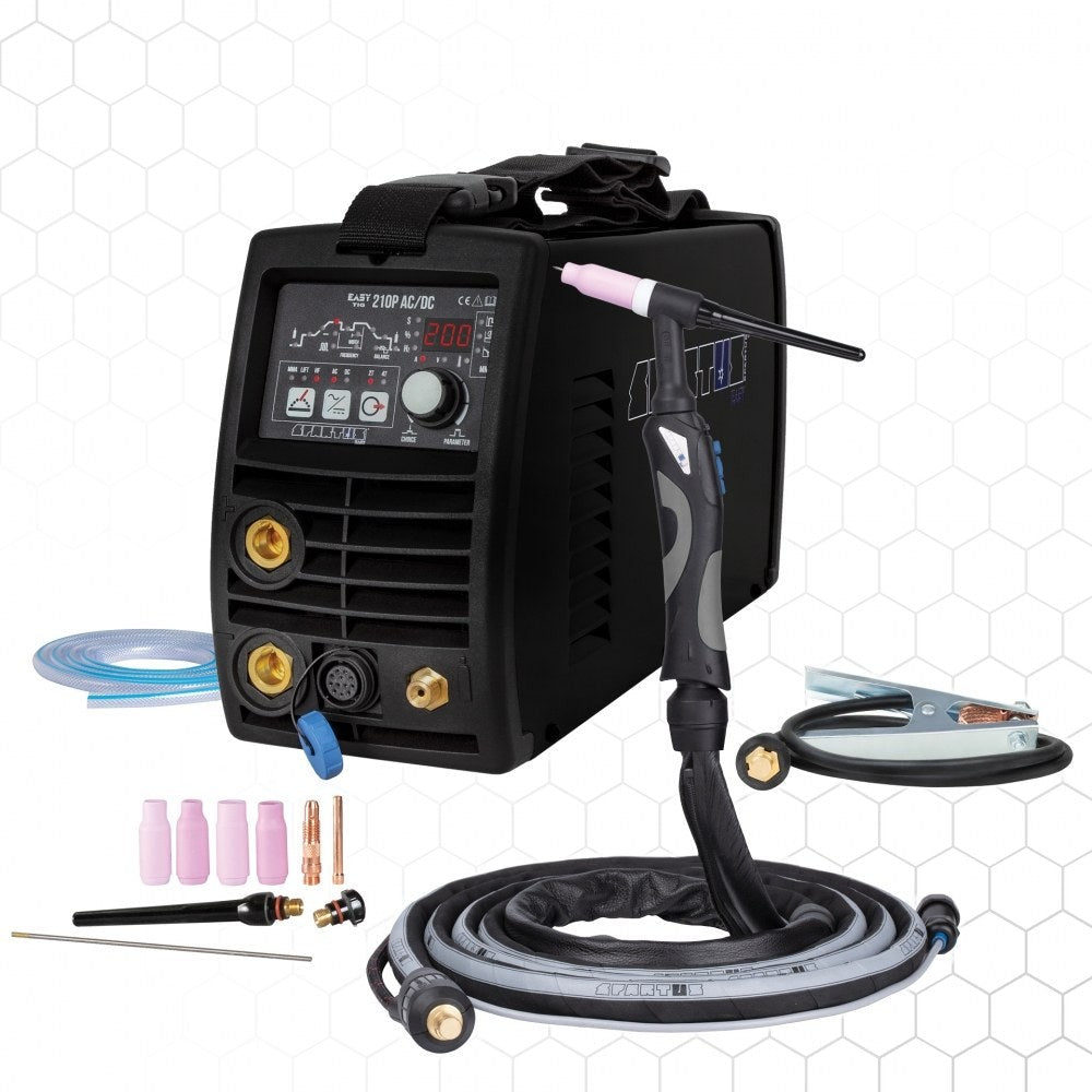 EasyTIG 210P AC/DC paketti + TIG-poltin mini SPE 17 - 8m, TIG-hitsauskone – kuva 1/5