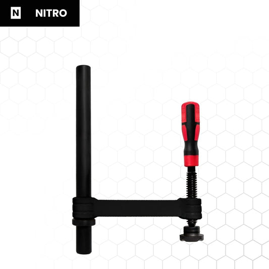 Nitrattu ruuvipuristin 350 × 200 mm, hitsauspöydän tarvike