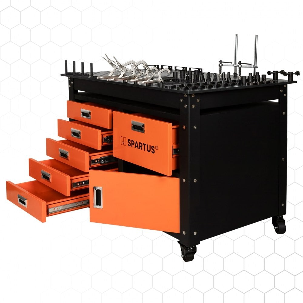Spartus D16 -hitsauspöytä pyörillä 1200 × 750 mm – kuva 2/6