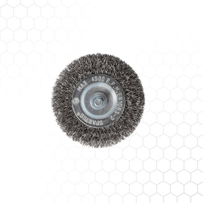 Spartus-laikkaharja varrella Ø75 mm, ruostumaton, metallintyöstön työkalu – kuva 2/3