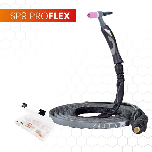 Spartus ProFLEX TIG 9 -poltin, 4 m, mini 1B, TIG-poltin