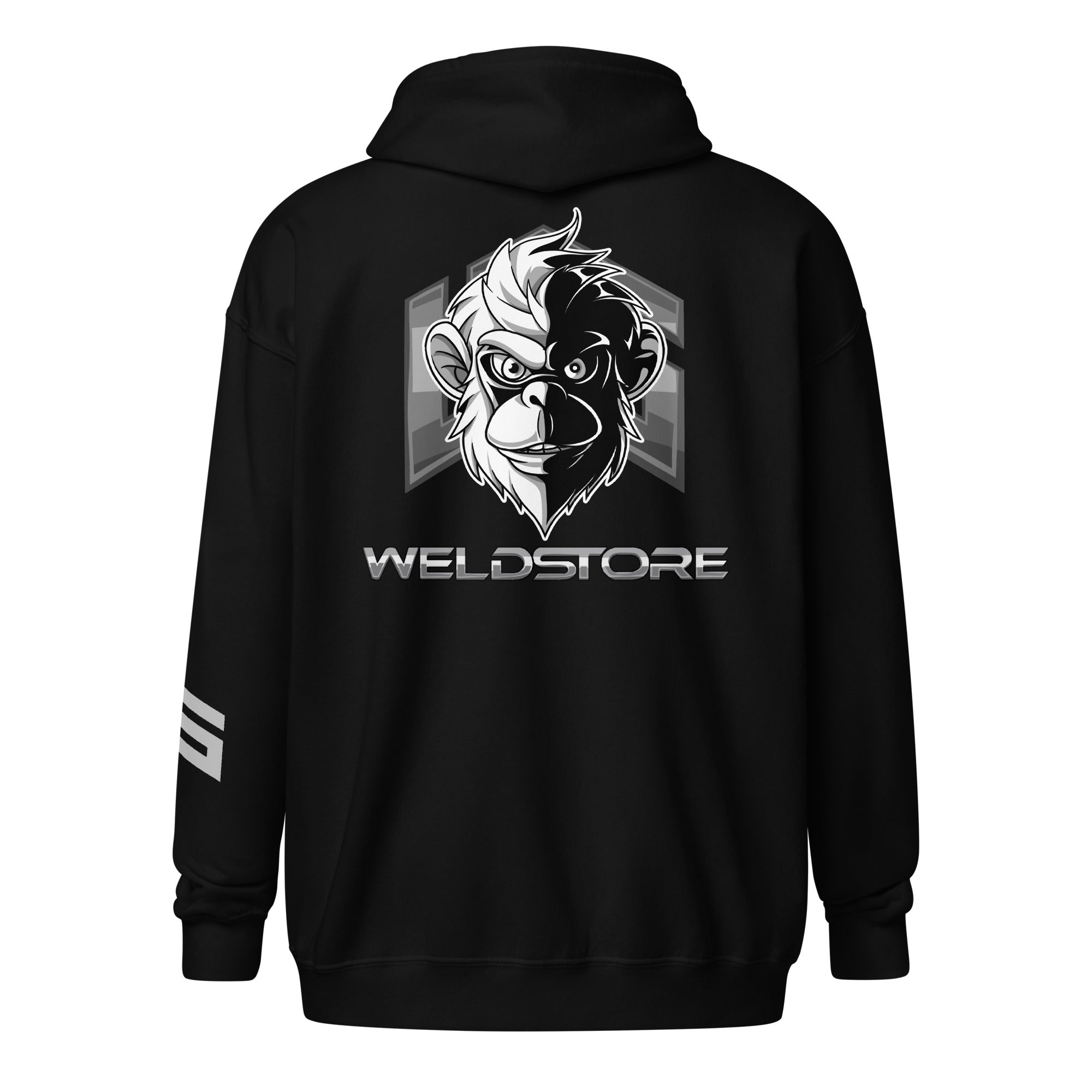 Hoodie med dragkedja i unisex