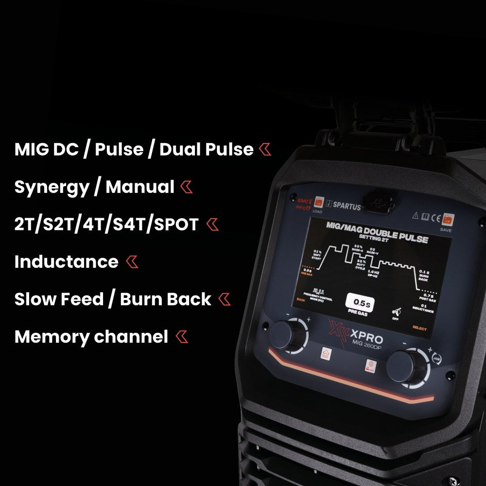 XPro MIG 260 DUAL PULSE paketti, MIG/MAG-hitsauskone – kuva 2/15
